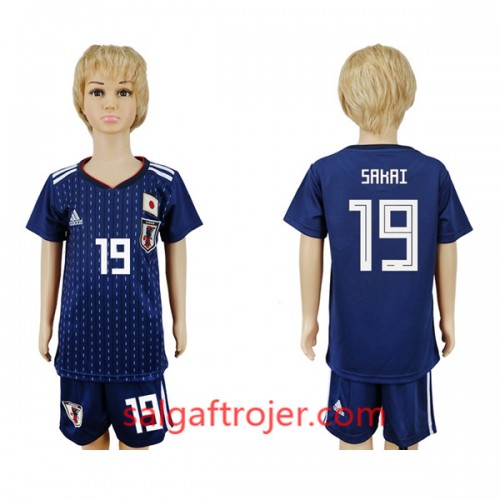 Japan Fodboldtrøjer Sakai 19 Børn Hjemmebanesæt VM 2018 Japan Fodboldtrøjer Sakai 19 Børn Hjemmebanesæt VM 2018